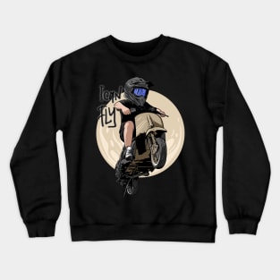 Vespa racing vector art design style Crewneck Sweatshirt